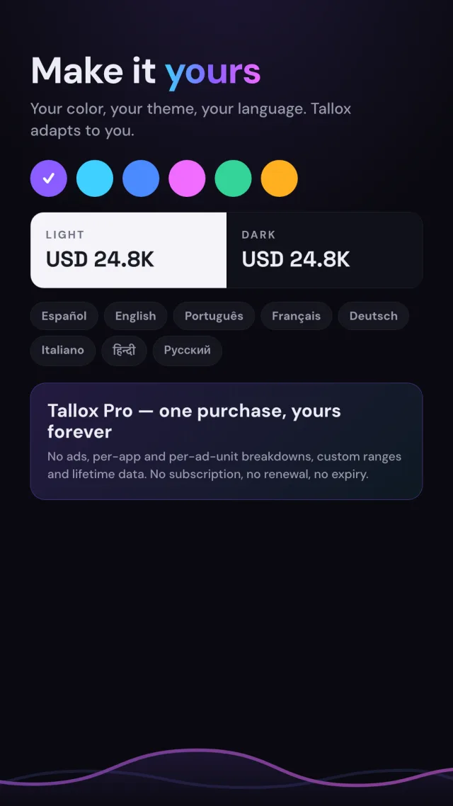Tallox — make it yours